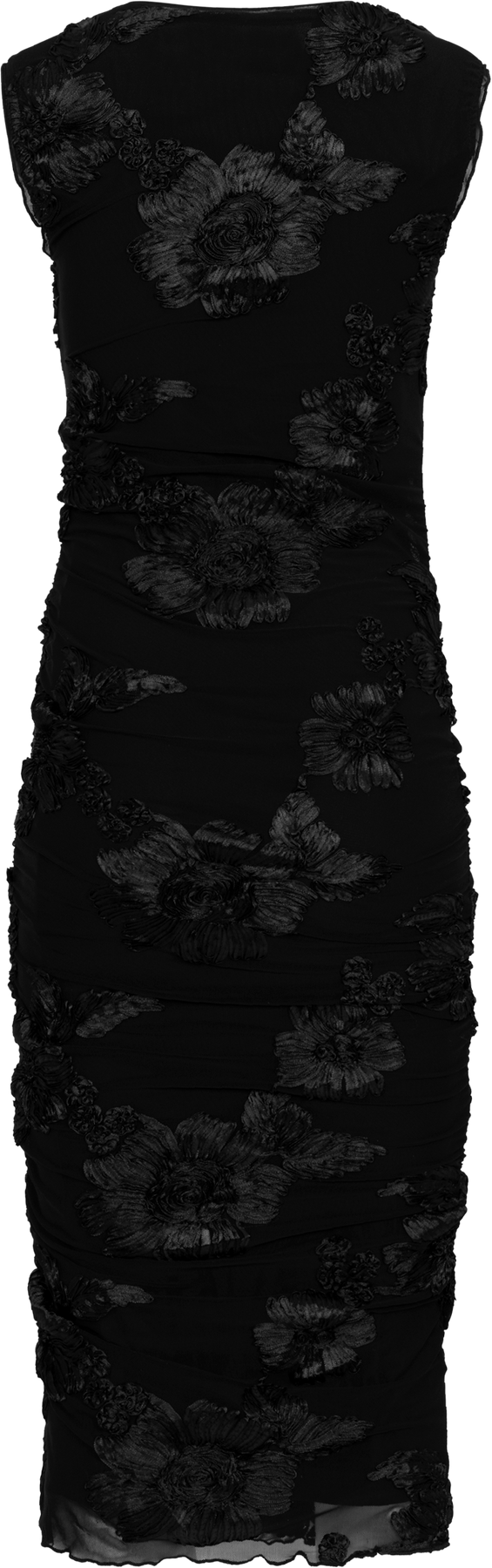 Miraic Mesh Dress - Svart Blomma