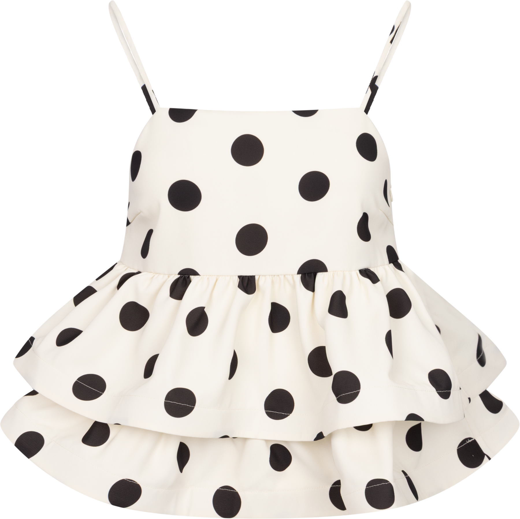 Josellecras Top - White Polka Grande