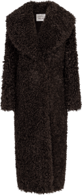 Karen Faux Fur Coat - Chokladbrun