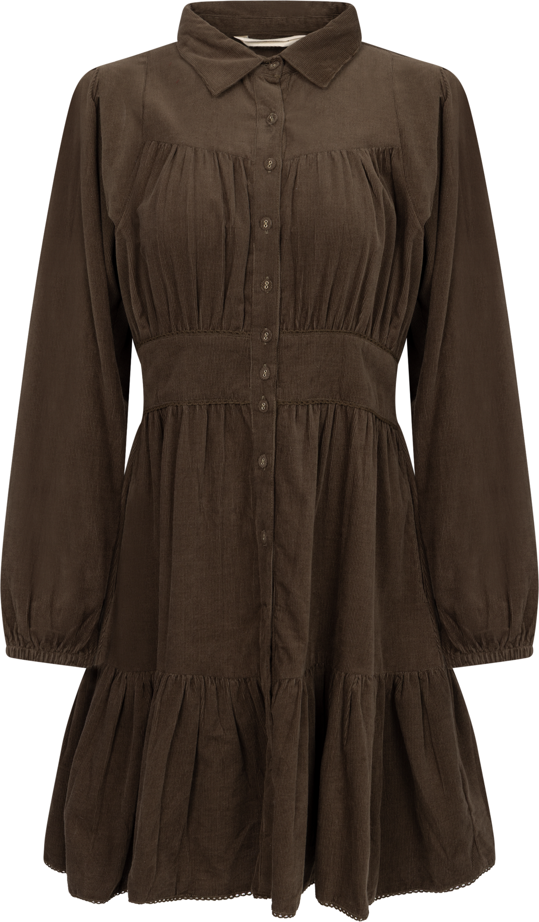 Vicky Dress - Dark Forest Corduroy