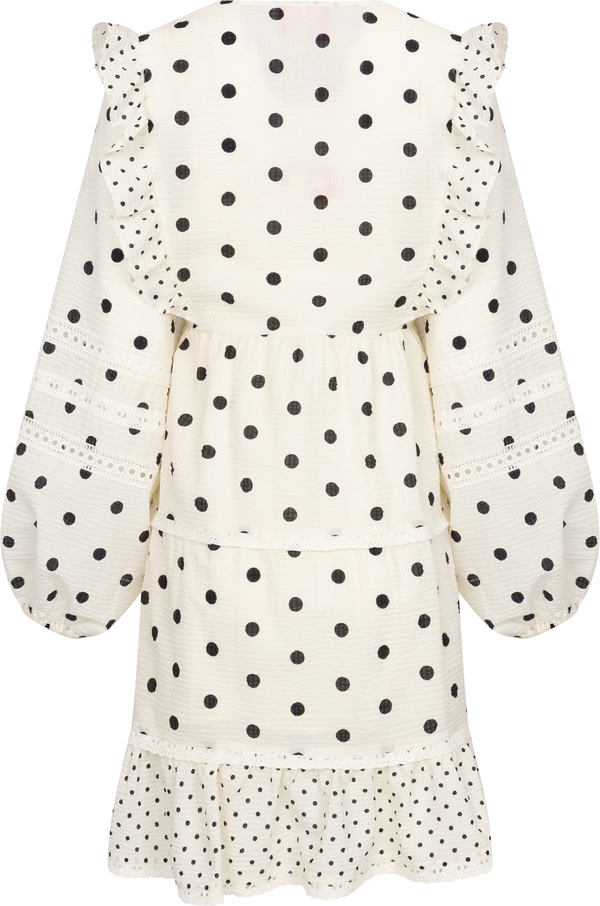 Westerncras Dress - White Polka