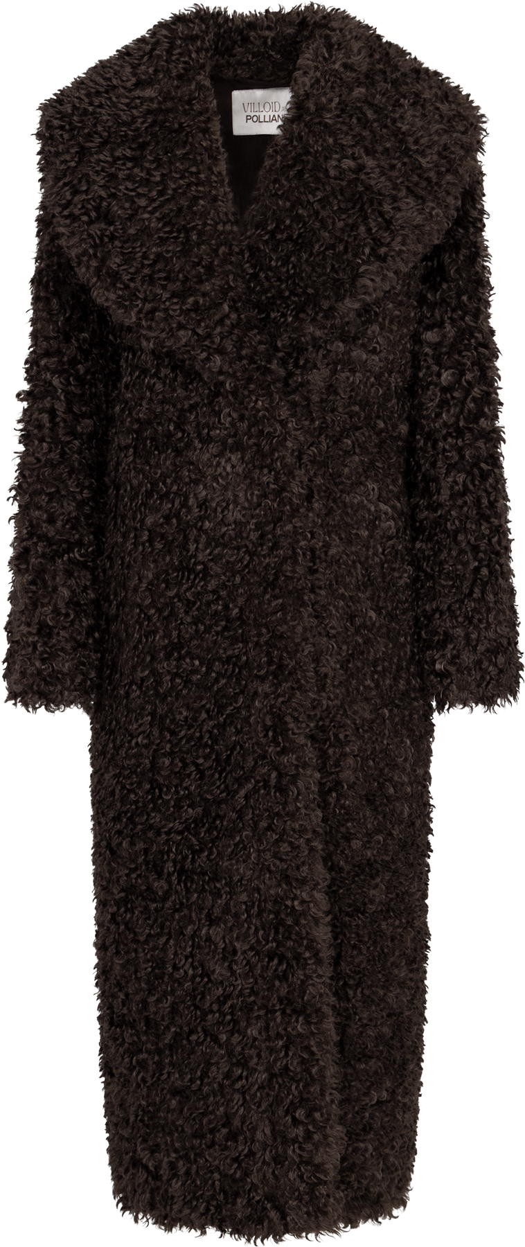 Karen Faux Fur Coat - Chokladbrun