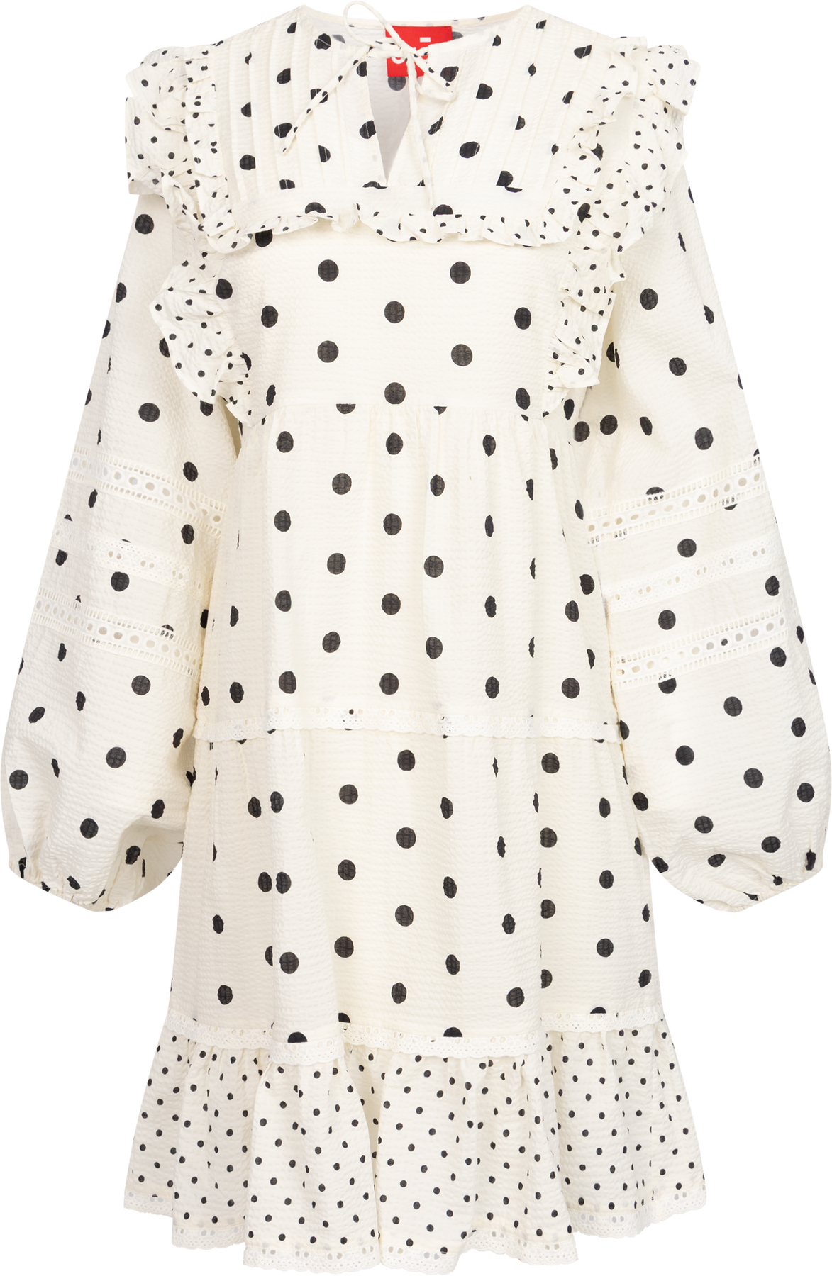 Westerncras Dress - White Polka