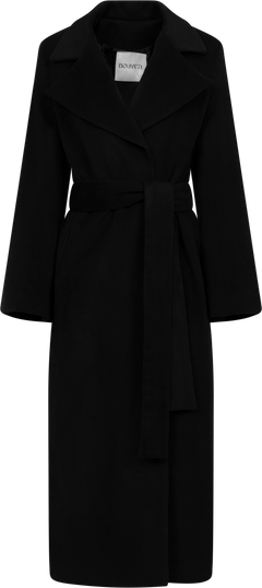 Charlotta Cashmere Coat - Black