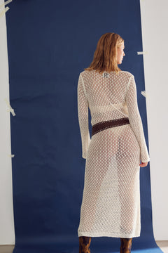 Leilany Knit Dress - Ivory