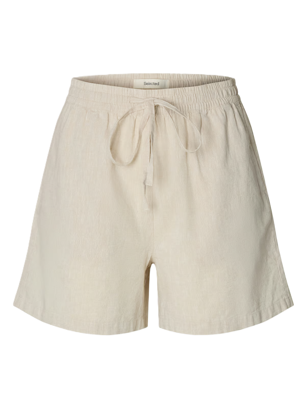 Luisa-Linnie Linen Blend Shorts - Sandshell