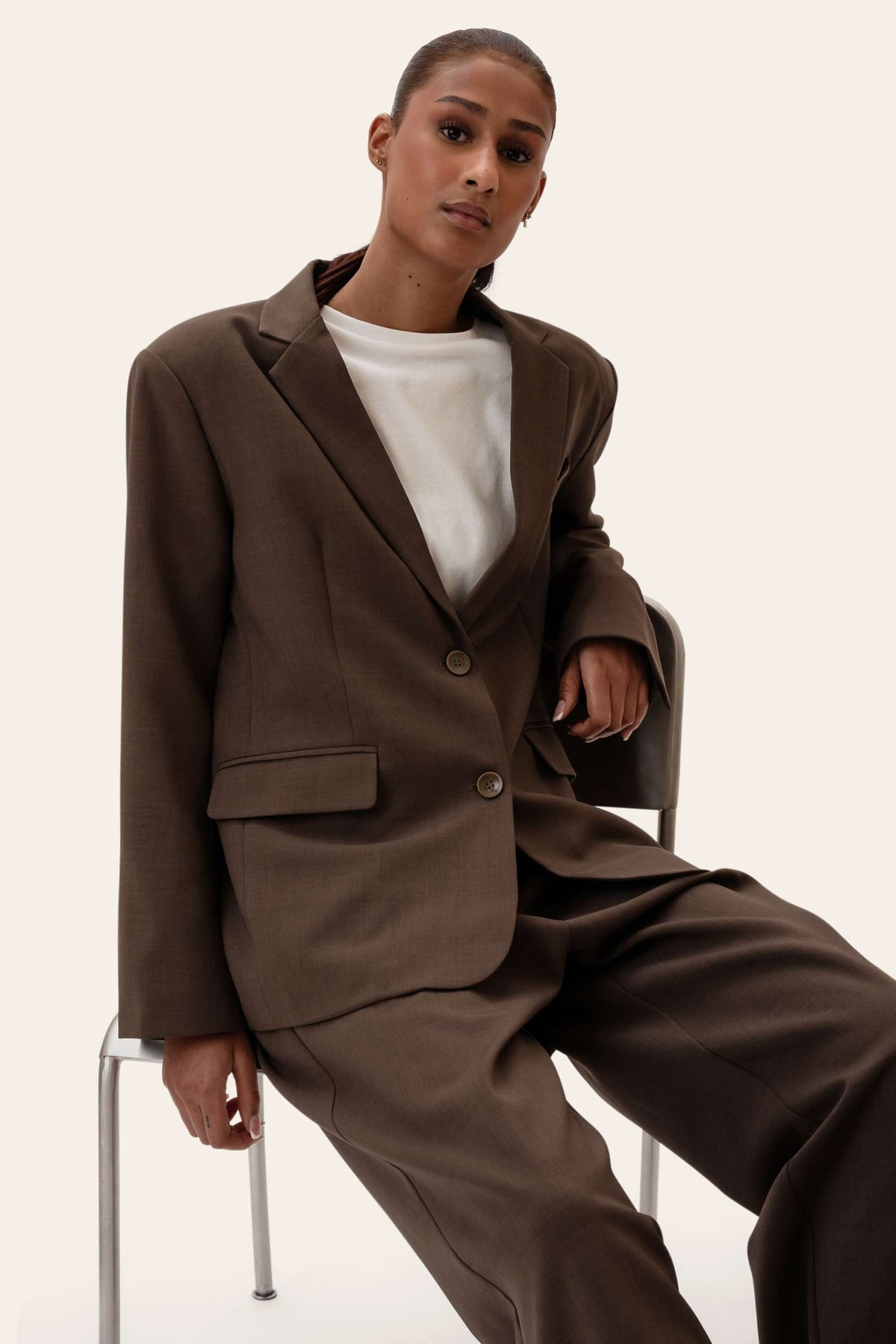 Signatureic Blazer - Mörkbrun