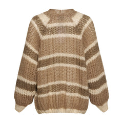 Vera Knit Cardigan - Brown/Camel/Sand