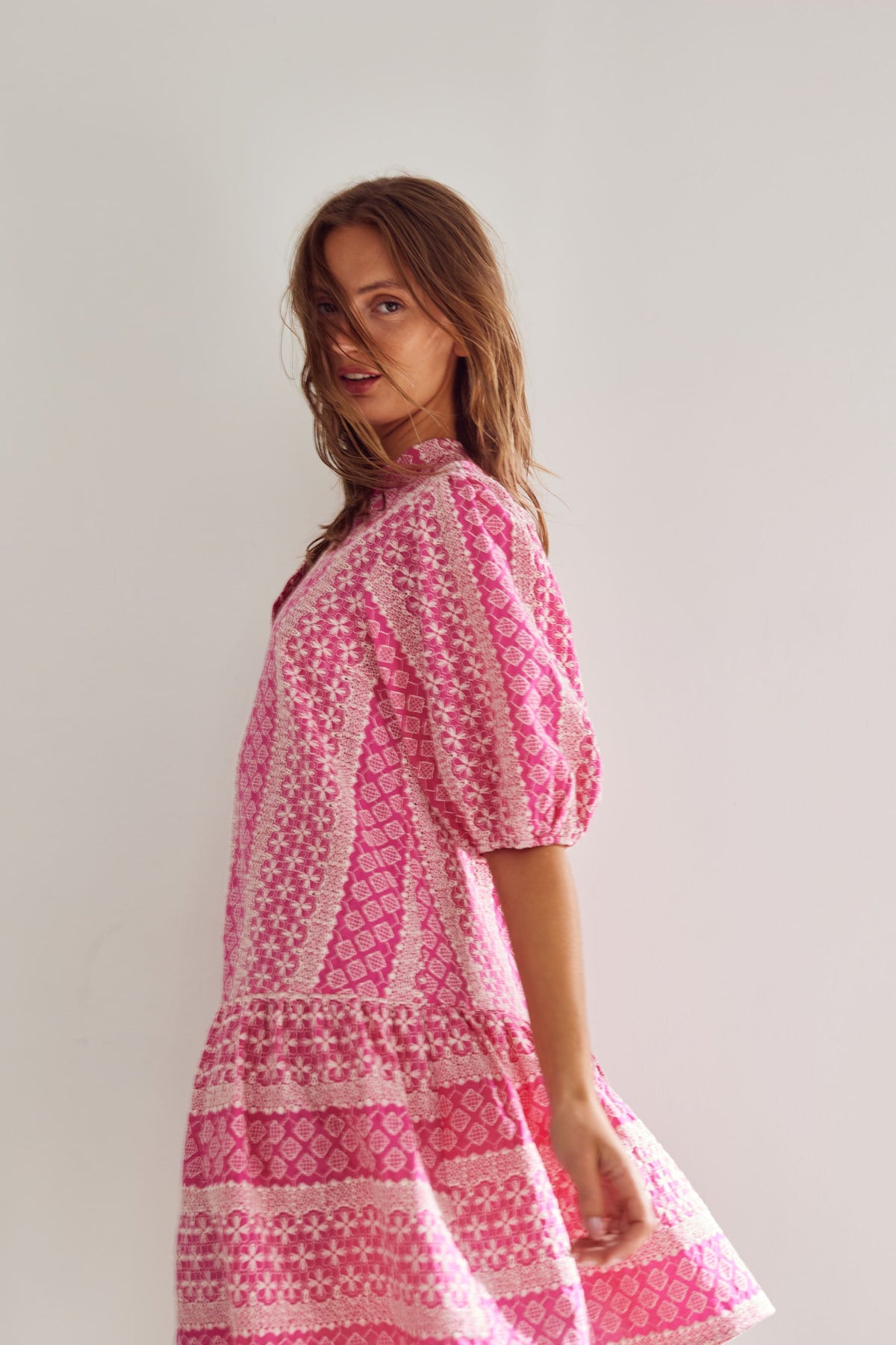 Lillianna Dress - Pink Sugar Combo