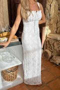 Rosaic Dress - Vit spets