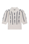 Addy - Oatmeal Navy Cables