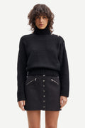 Mandie Mock Neck 14082 - Black