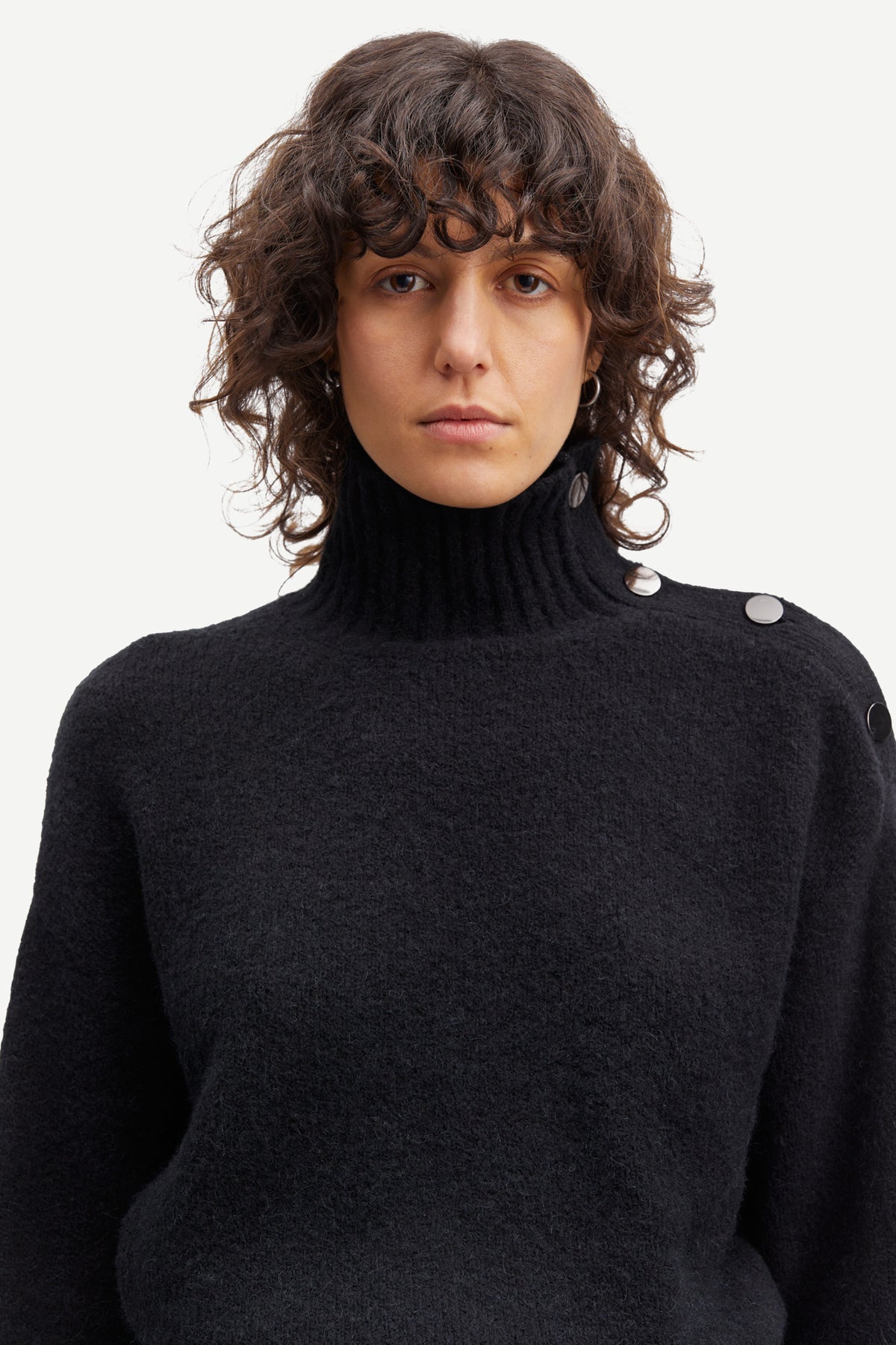 Mandie Mock Neck 14082 - Black