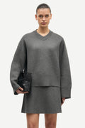 Salula V-Neck - Mörkgrå