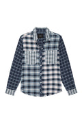 Brando - Sky Navy Mixed Plaid