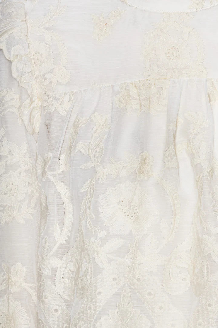 Ellinoric Lace Shirt - Vintage White