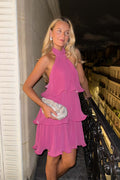 Karmenic Dress - Fuchsia Pink