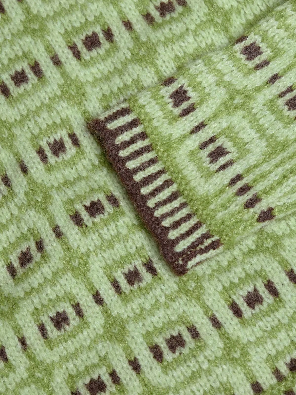 Holzweiler Norwegian Wool Turtleneck - Green Mix