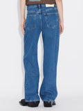 W Wide Jeans - Mid Blue