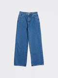 W Wide Jeans - Mid Blue