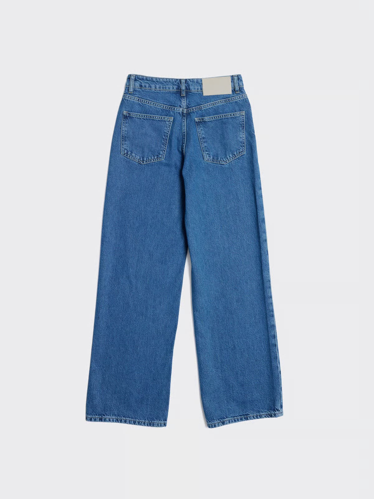 W Wide Jeans - Mid Blue