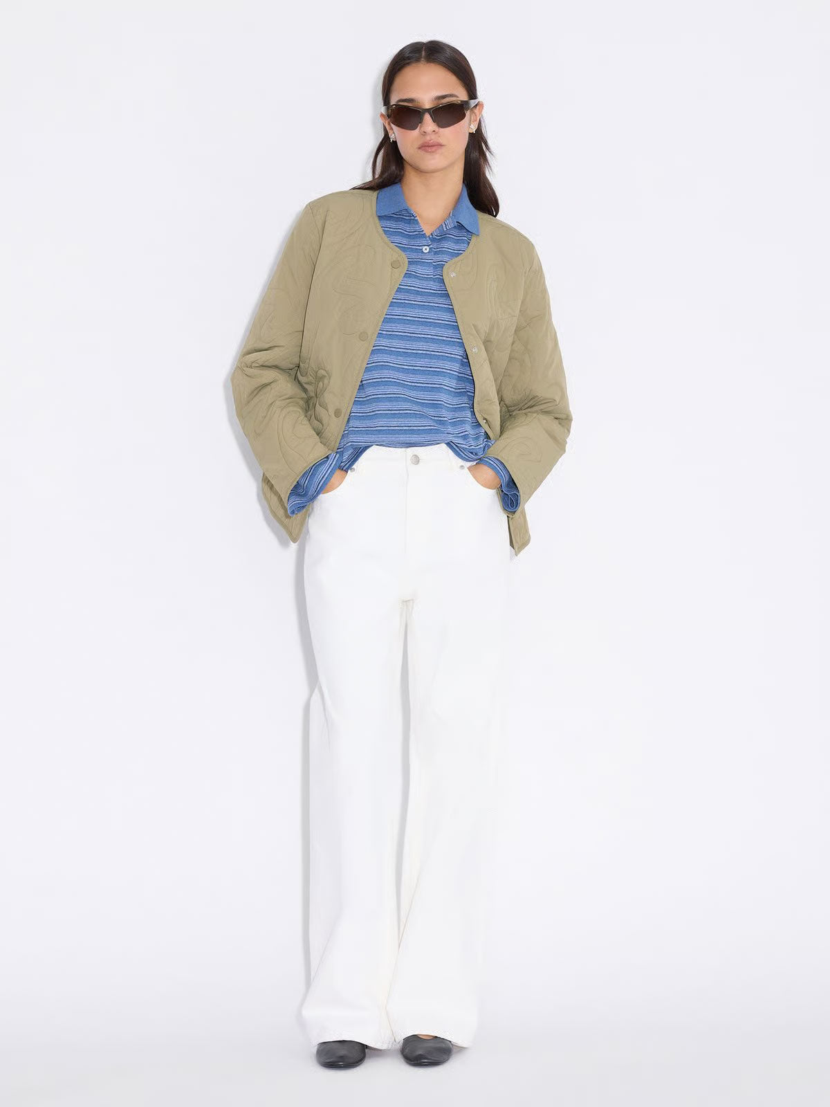 W. Light Padded Jacket - Ljusgrön