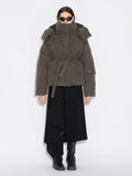 Steilia Brushed Down Jacket - Mörkgrön