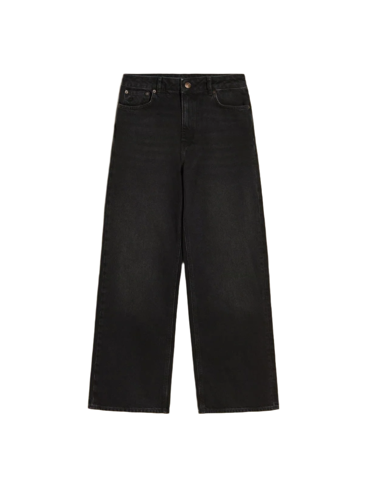 W Wide Jeans - Black Washed