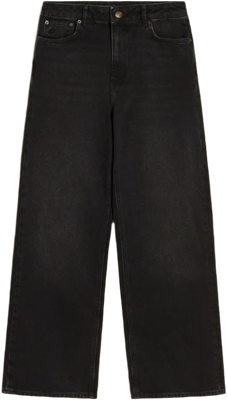 W Wide Jeans - Black Washed