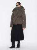 Steilia Brushed Down Jacket - Mörkgrön
