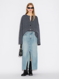 Denim Long Skirt - Ljusblå