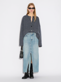 Denim Long Skirt - Lt. Blue