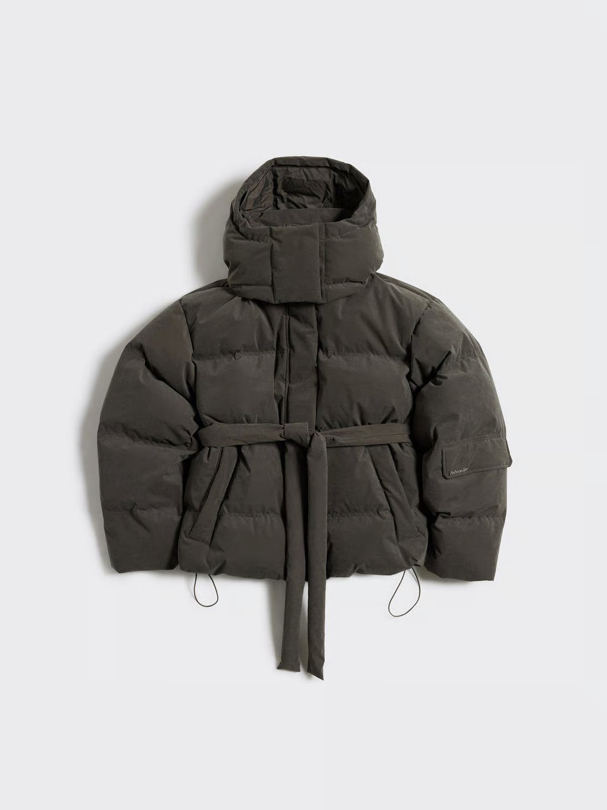 Steilia Brushed Down Jacket - Mörkgrön