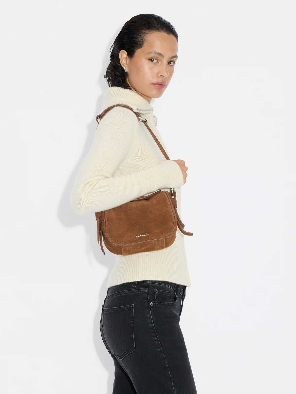 Bud Suede Bag Mini - Camel