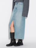 Denim Long Skirt - Ljusblå