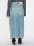 Denim Long Skirt - Ljusblå