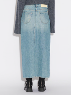 Denim Long Skirt - Lt. Blue