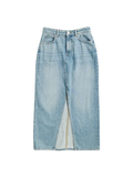 Denim Long Skirt - Ljusblå
