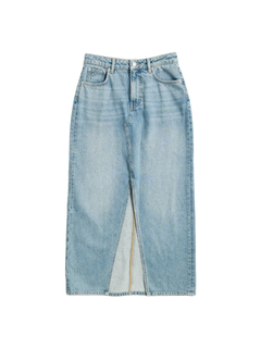Denim Long Skirt - Lt. Blue