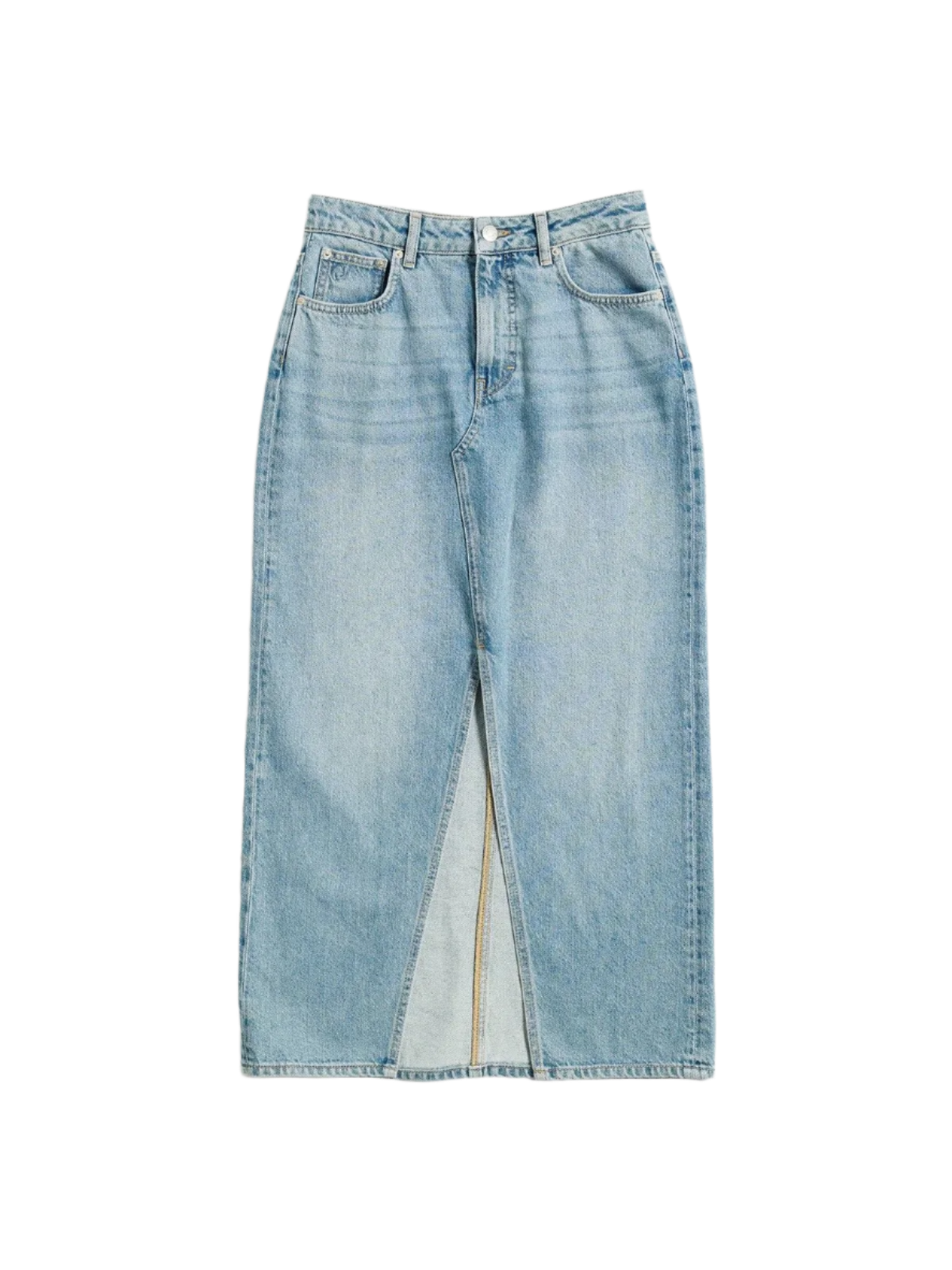 Denim Long Skirt - Ljusblå