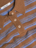 Olivia Wool Polo - Brown Stripe