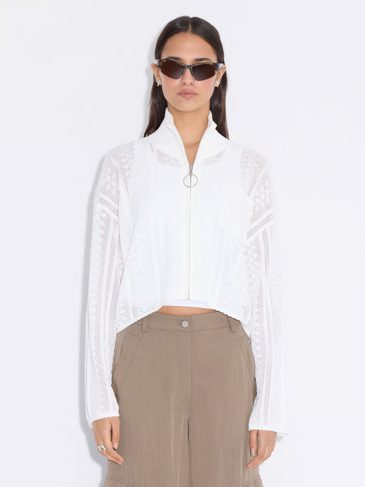 Tine Crochet Cardigan - Ecru