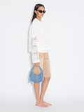 Cocoon Denim Micro Bag - Mid Blue