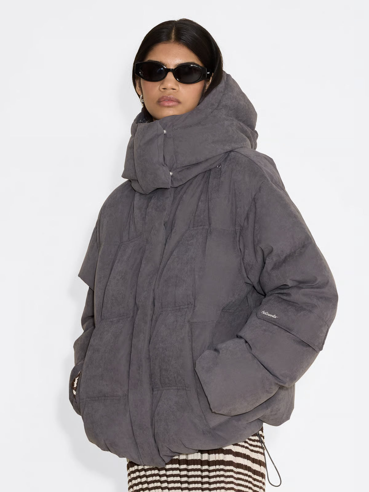 Steilia Brushed Down Jkt - Grå