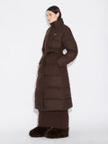 Holzweiler W Tech Wool Down Coat - Mörkbrun