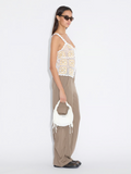 Cocoon Denim Micro Bag - Vit
