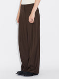 Alexa Pleat Trousers - Brun