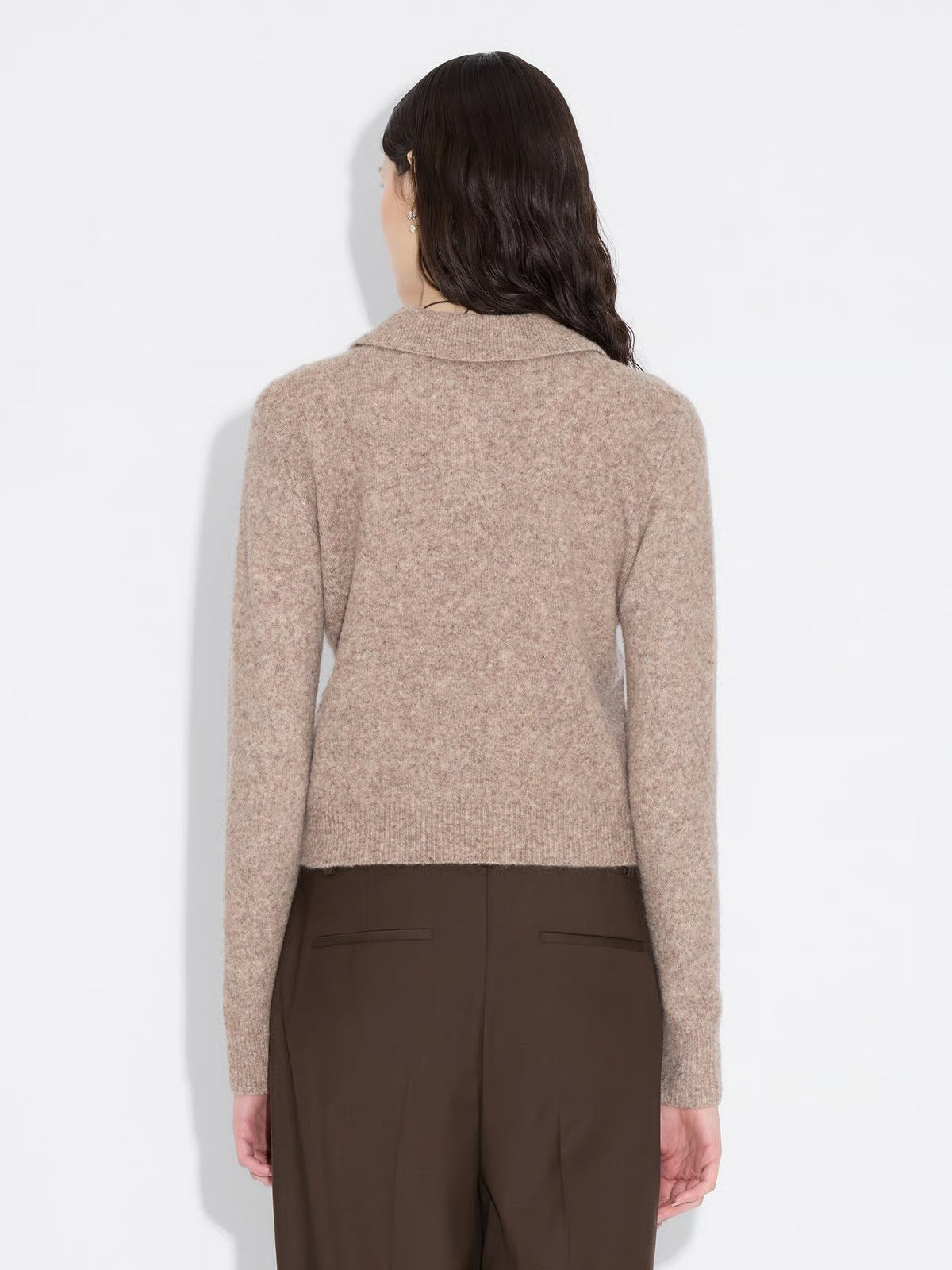 Argyle Polo - Taupe
