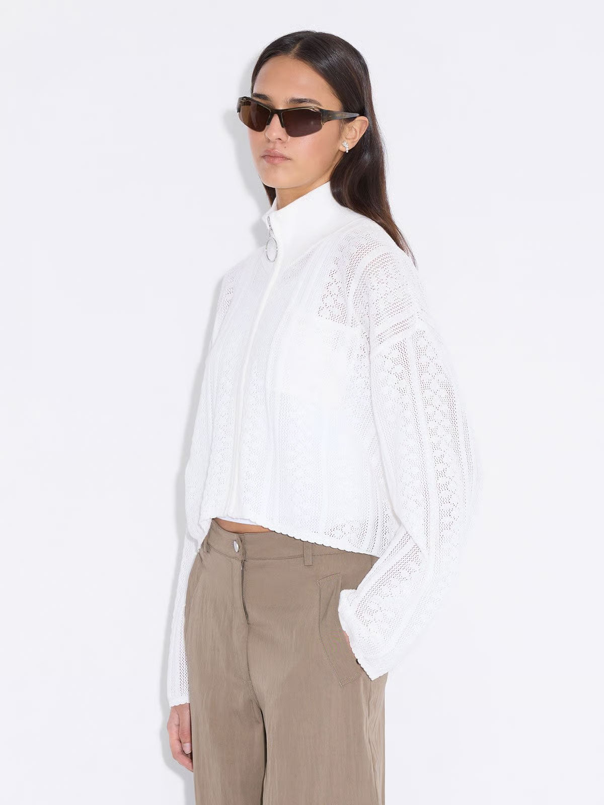 Tine Crochet Cardigan - Ecru