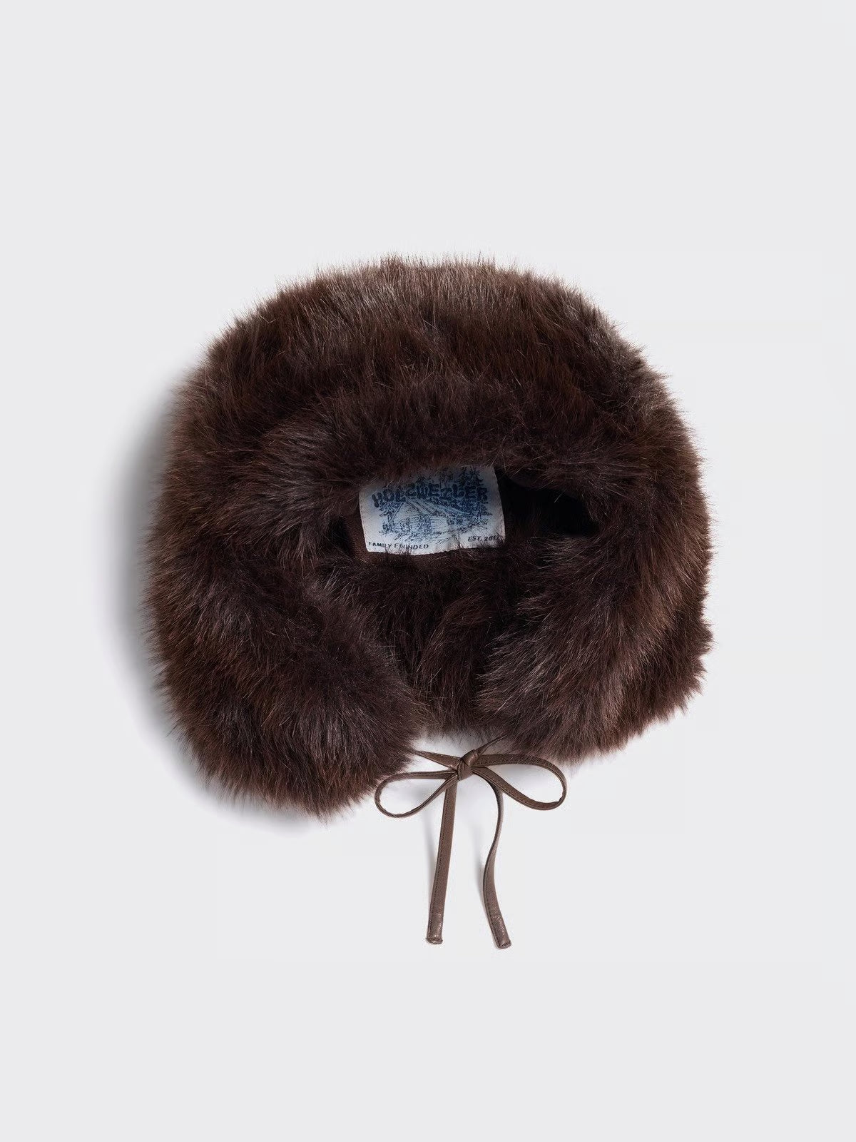 Furry Trapper Hat - Mörkbrun